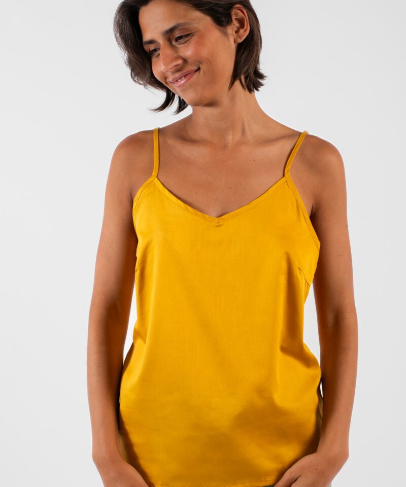 Caraco - Satin uni miel