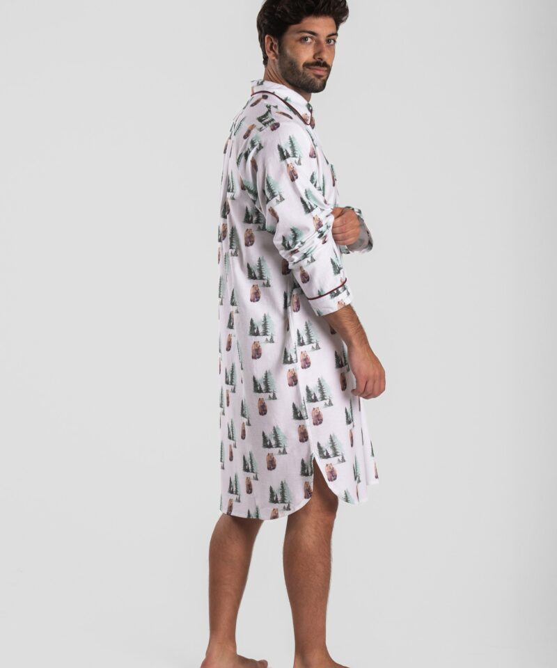 Chemise de nuit homme - Ours brun