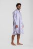 Chemise de nuit homme flanelle rayure bleu tignes fabrique au portugal