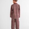 Pyjama enfant pilou ecossais carreaux rouge verbier