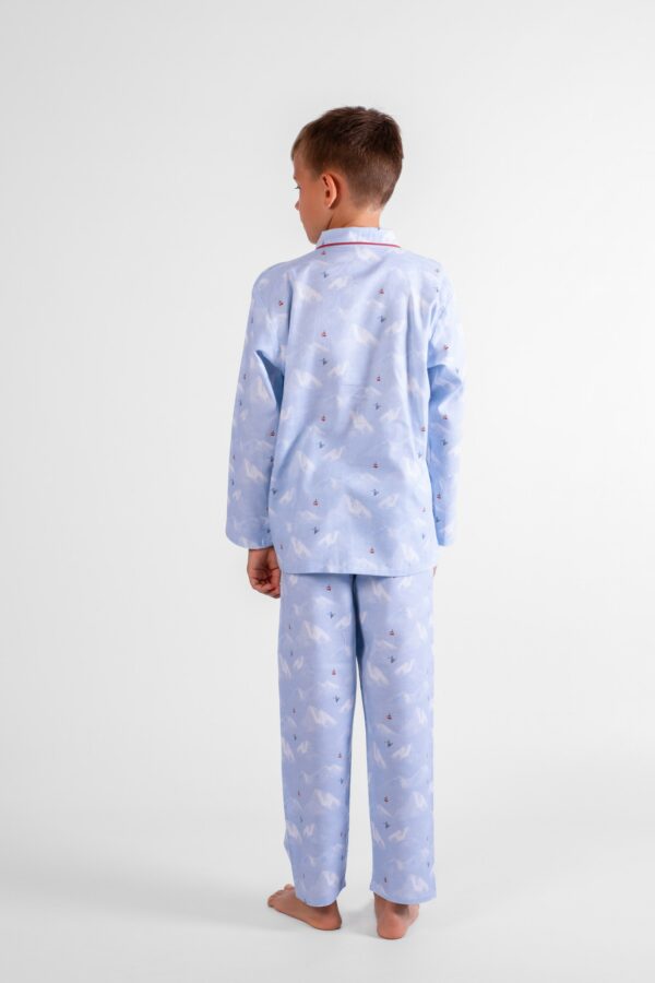 Pyjama enfant pilou flanelle Montagne Téléphérique