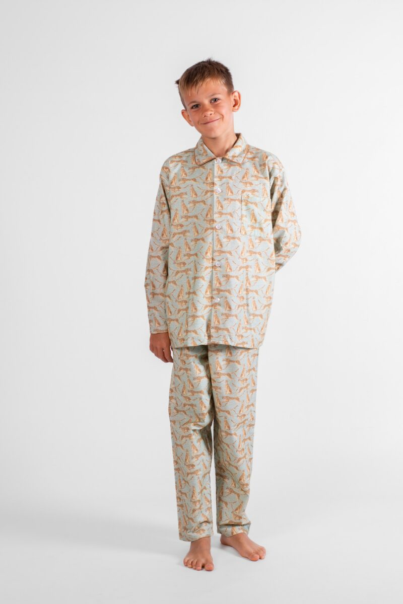 pyjama enfant pilou motif panthères félin
