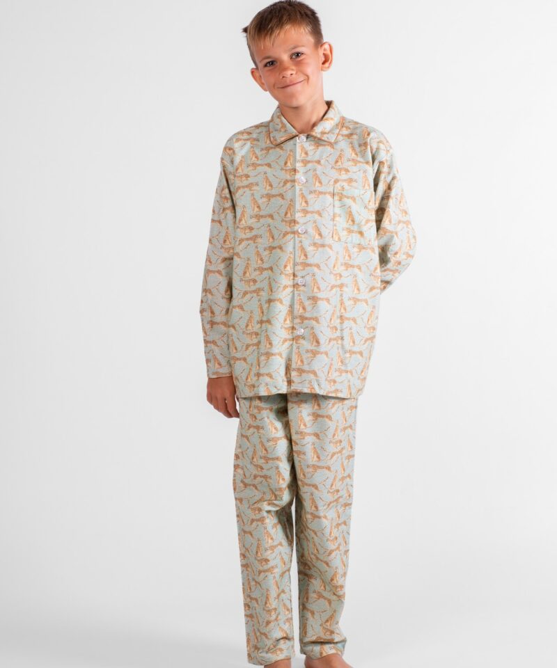 pyjama enfant pilou motif panthères félin