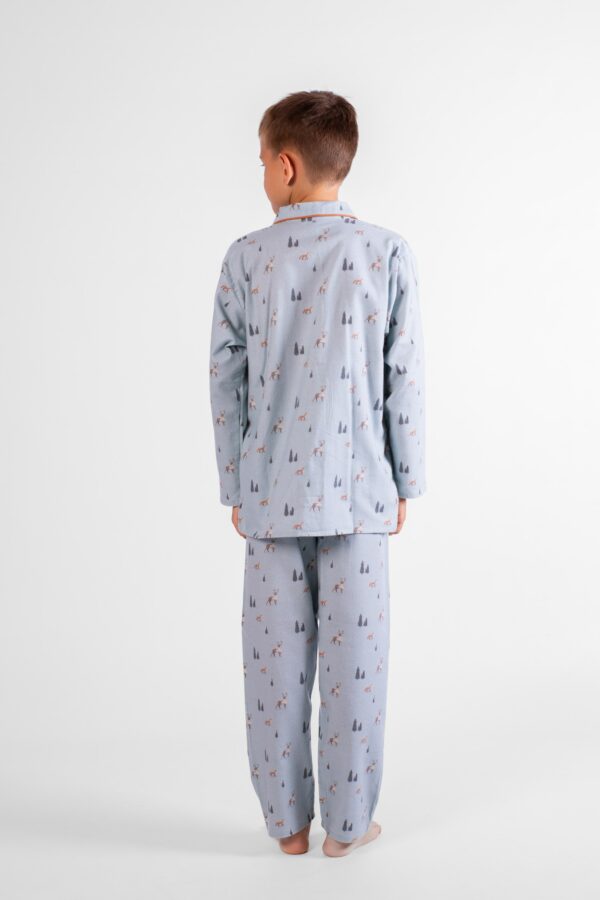 pyjama enfant garçon hiver en pilou dessin renard