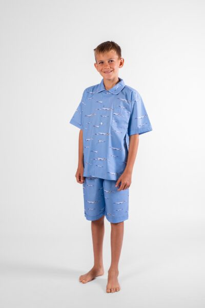 pyjama court garçon surfeur pyjama short enfant chemise bermuda surf