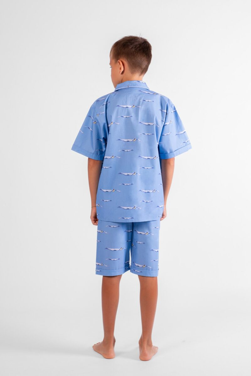 pyjama court garçon surfeur pyjama short enfant chemise bermuda surf