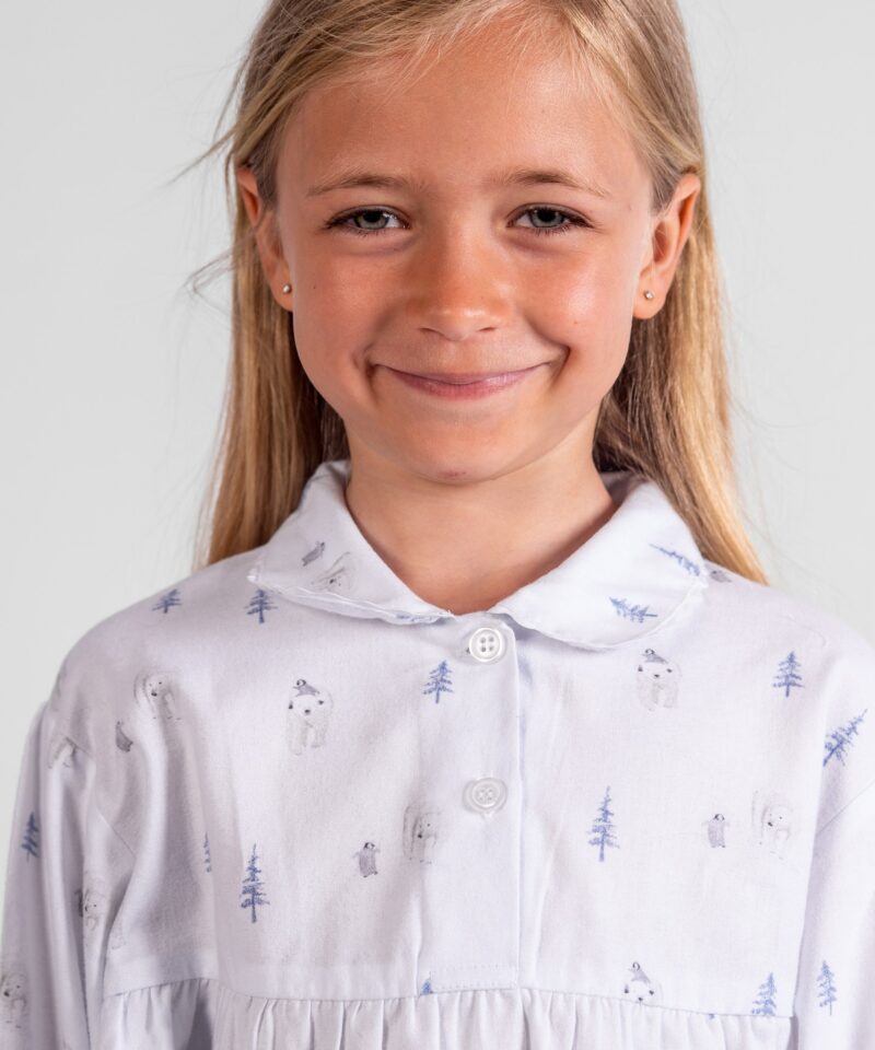 pyjama fille pilou flanelle ours balade