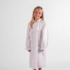 chemise de nuit longue fille coton coquelicot pilou flanelle