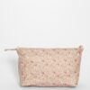 trousse de toilette liberty rose en coton enduit