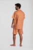 Pyjama court homme coton popeline motifs rolland garros tennis terre battue