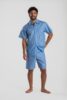 Pyjama court homme coton popeline motifs surfeurs vagues 2