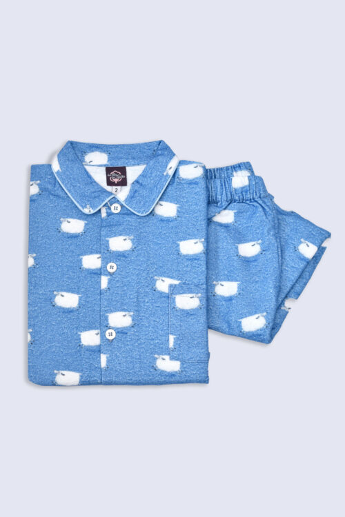 Pyjama long garçon en pilou - Moutons