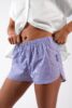 Short femme echancre boutons bois rayure ars en re