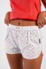 Short femme en coton echancre boutons bois motif coquelicots 3