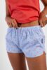 Short femme en coton echancre boutons bois motif crabes rayures 3