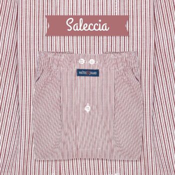 caleçon homme français rayure rouge et blanche