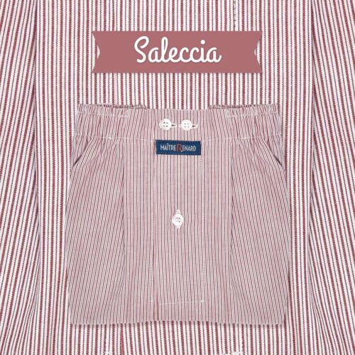 caleçon homme français rayure rouge et blanche