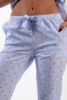 pantalon de pyjama femme en popeline de coton motif crabes rayures fabrique au portugal