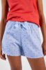 short femme en popeline de coton rayure crabes fabrique au portugal 3