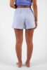 short femme en popeline de coton rayure mesanges fabrique au portugal