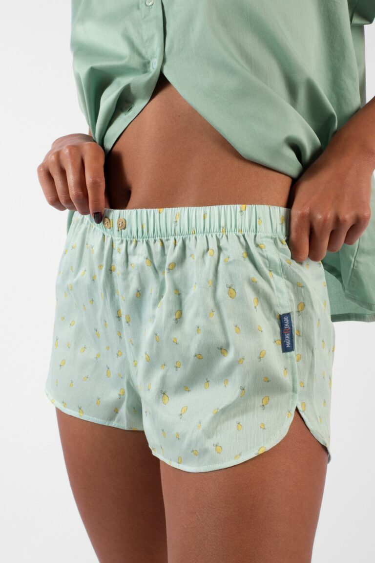 Short court Femme classique "Citrons"