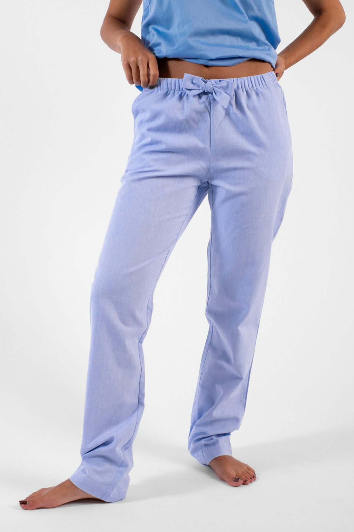Pantalon de pyjama femme - Oxford bleu