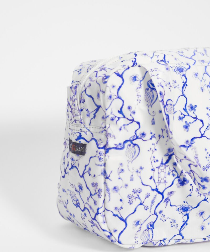 Vanity valisette trousse de toilette en coton enduit pagodes japon