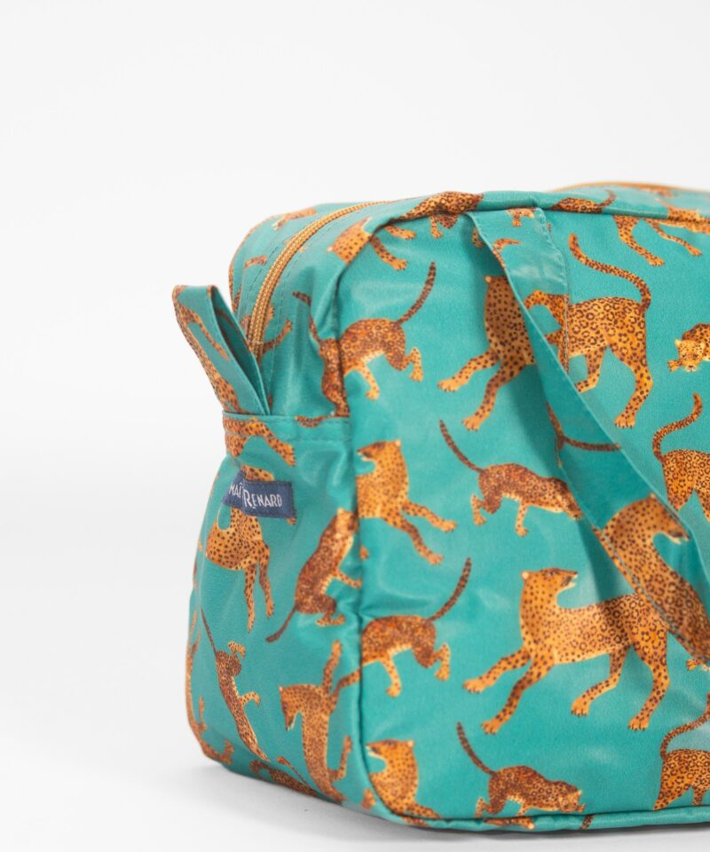 Vanity valisette trousse de toilette en coton enduit jaguars