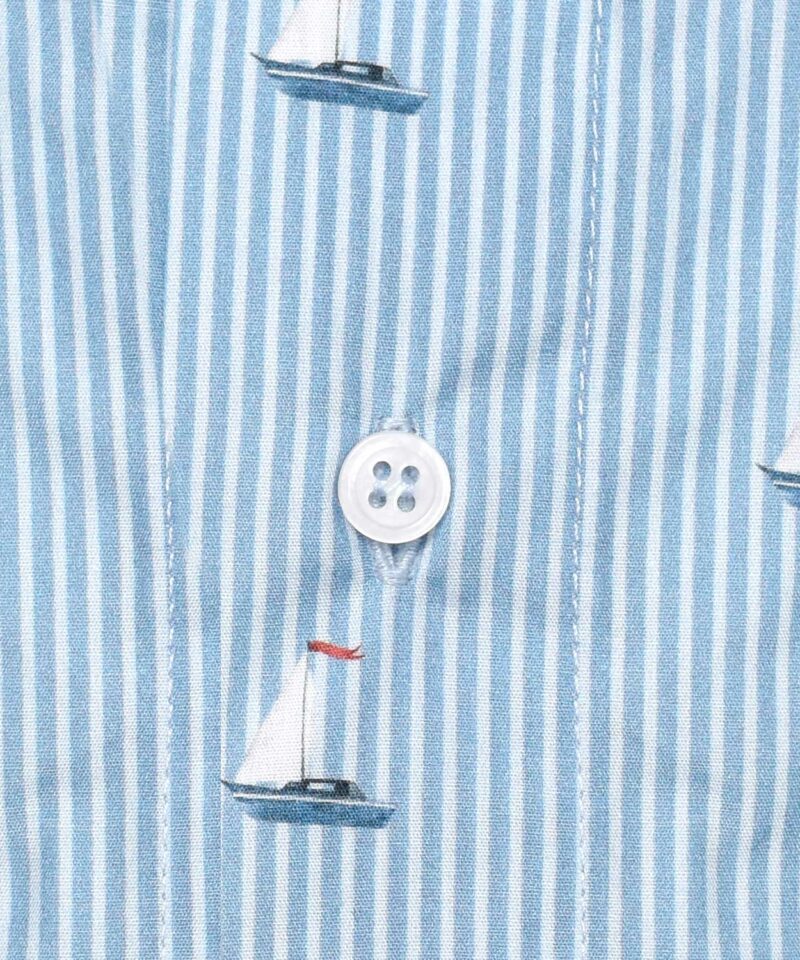 caleçon homme classique coupe française coton fabriqué au portugal rmotif bateaux voiliers rayures bleu