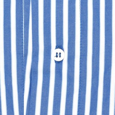 caleçon homme classique coupe française coton fabriqué au portugal rayé bleu blanc
