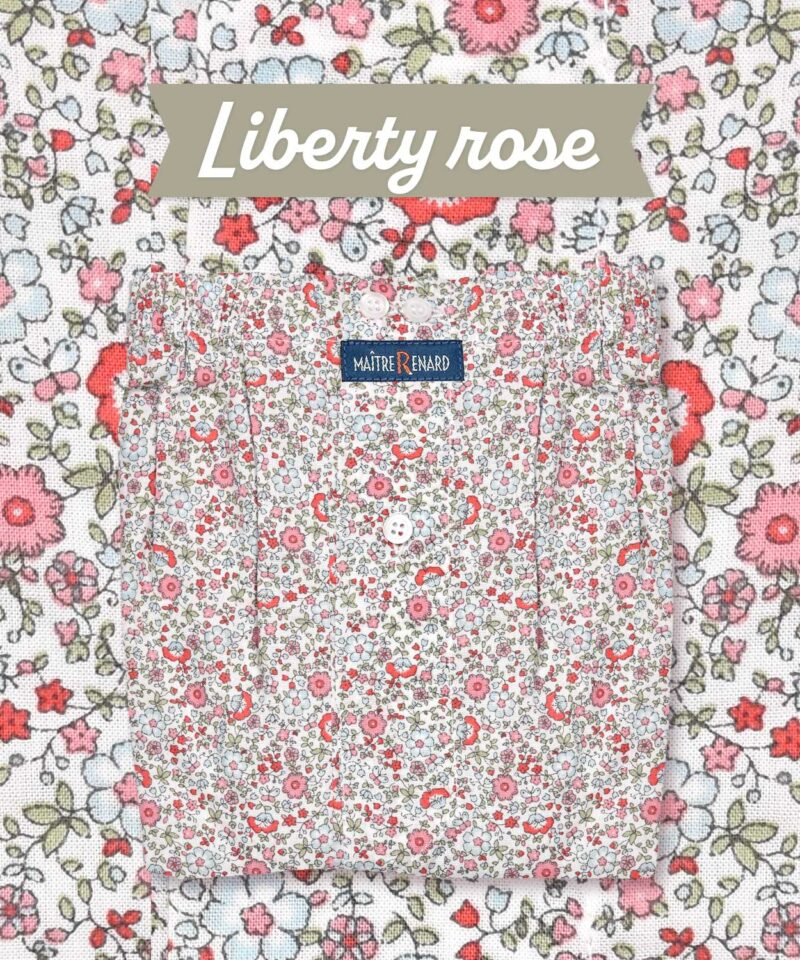 caleçon homme classique coupe française coton fabriqué au portugal motif liberty rose fleuris vintage