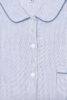 pyjama long femme flanelle rayure bleu