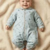 pyjama combinaison bébé pilou flanelle motif noel renard élan