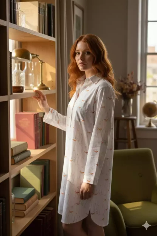 Liquette femme manches longues - Renard bouleau