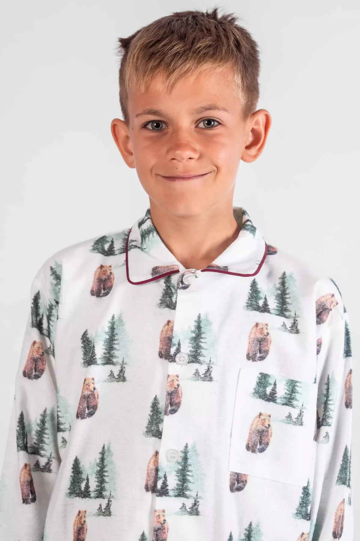 Pyjama long garçon - Ours bruns