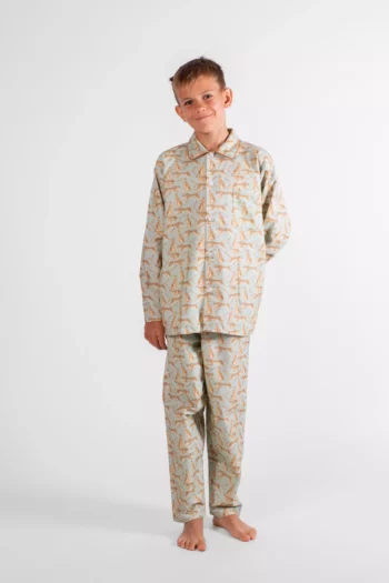 pyjama enfant pilou motif panthères félin