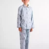 pyjama enfant garçon hiver en pilou dessin renard