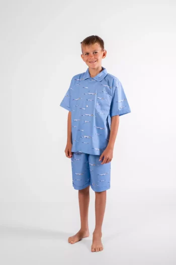 pyjama court garçon surfeur pyjama short enfant chemise bermuda surf