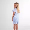 Pyjama court fille manches courtes et short en coton motif bernard l'hermite