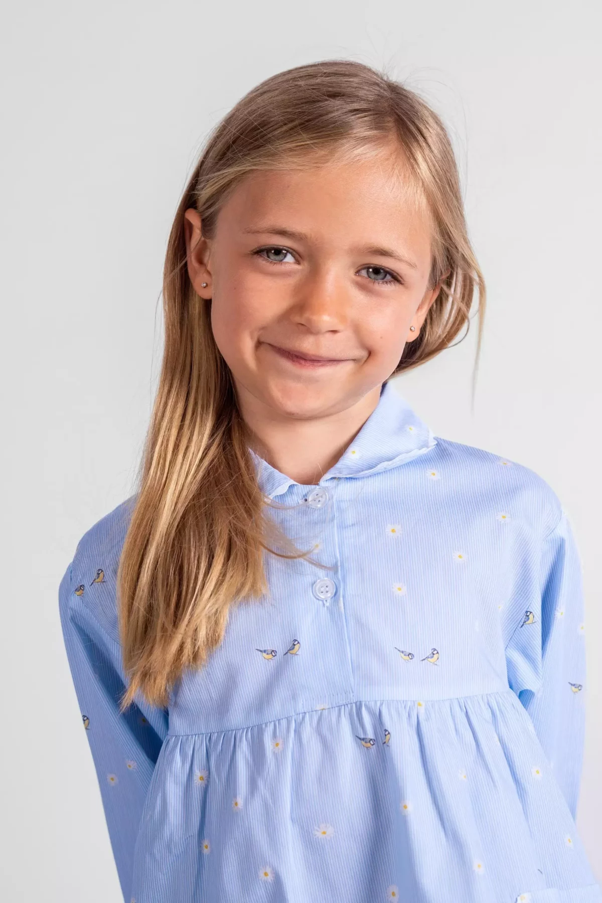 Pyjama long fille - Mésanges