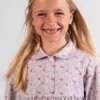 pyjama flanelle liberty rose pour fille en pilou