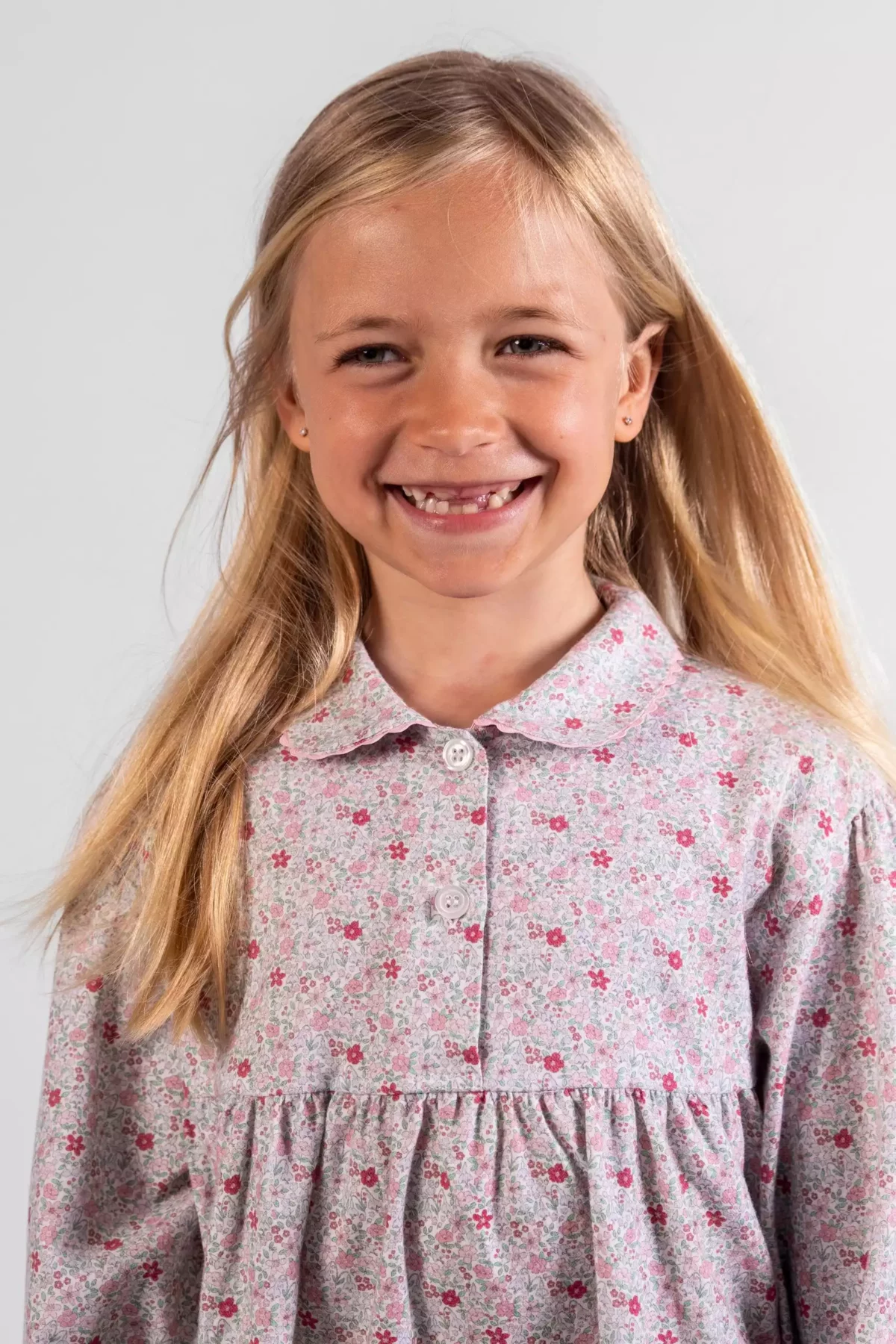 Pyjama long fille - Liberty rose Old