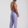Pantalon de pyjama homme en satin de coton rayure bleu dinard