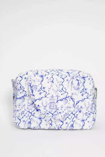 Vanity valisette trousse de toilette en coton enduit pagodes japon