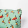 Trousse de toilette perroquet aras en tissu coton enduit