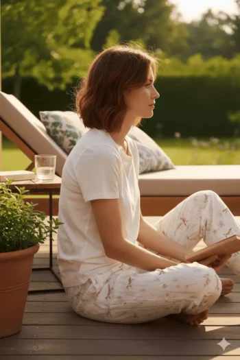 Pantalon de pyjama femme - Renard forêt