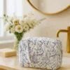 Vanity valisette trousse de toilette en coton enduit pagodes japon