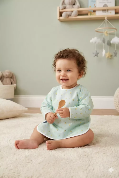 Bavoir à manches - Citrons