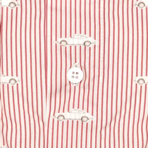 caleçon homme classique coupe française rayure bordeaux motif voiture de collection DS