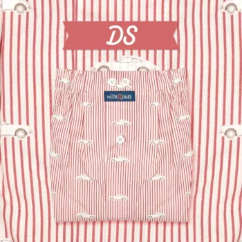 caleçon homme classique coupe française rayure bordeaux motif voiture de collection DS
